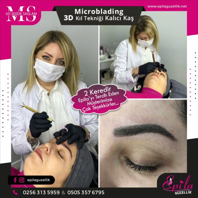 Nazilli - Microblading 3D Kıl Tekniği Kalıcı Kaş Kontürü