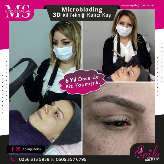 Nazilli - Microblading 3D Kıl Tekniği Kalıcı Kaş Kontürü