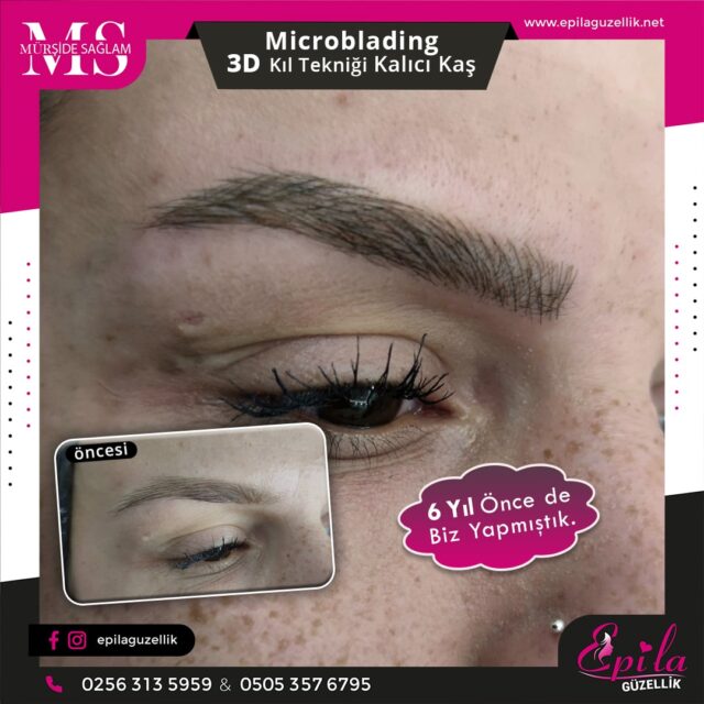 Nazilli - Microblading 3D Kıl Tekniği Kalıcı Kaş Kontürü