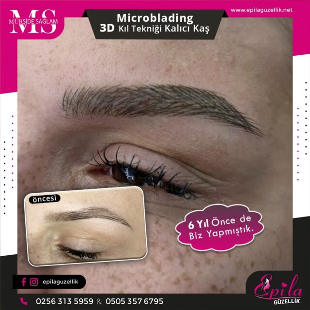 Nazilli - Microblading 3D Kıl Tekniği Kalıcı Kaş Kontürü