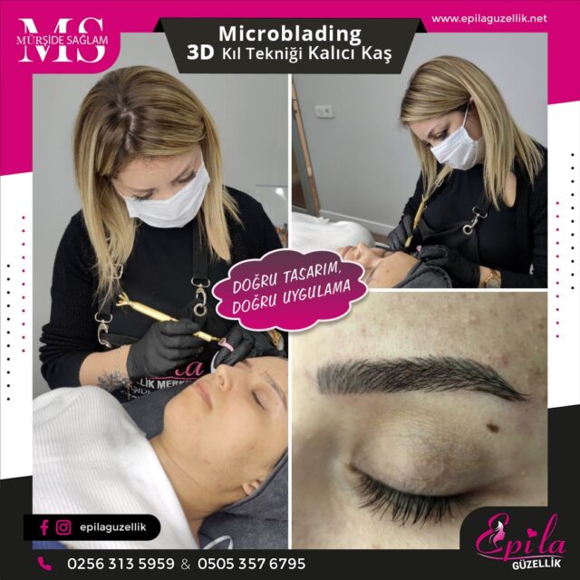 Nazilli - Microblading 3D Kıl Tekniği Kalıcı Kaş Kontürü