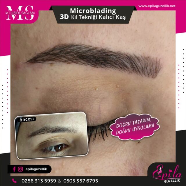 Nazilli - Microblading 3D Kıl Tekniği Kalıcı Kaş Kontürü