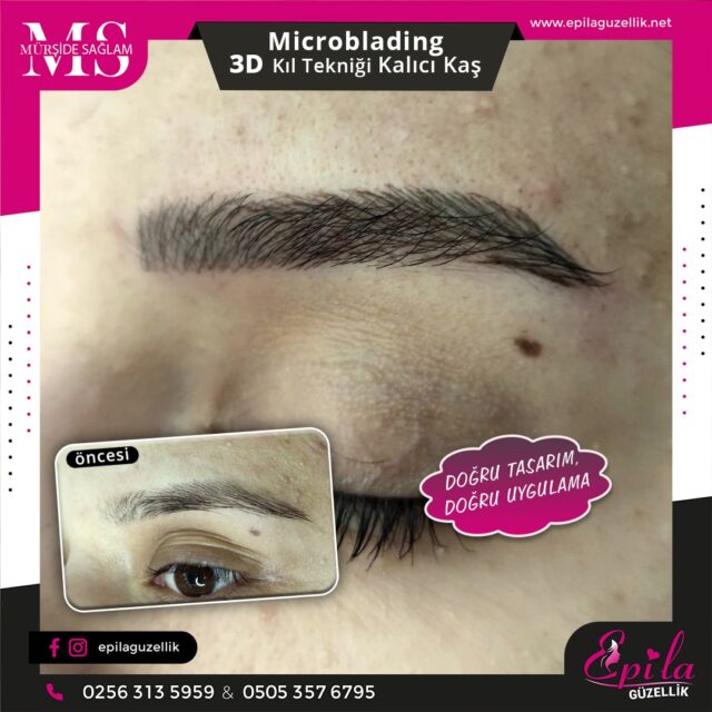 Nazilli - Microblading 3D Kıl Tekniği Kalıcı Kaş Kontürü