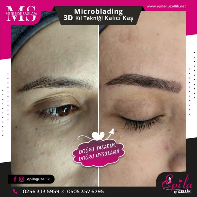 Nazilli - Microblading 3D Kıl Tekniği Kalıcı Kaş Kontürü