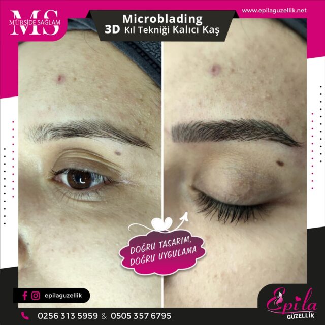 Nazilli - Microblading 3D Kıl Tekniği Kalıcı Kaş Kontürü