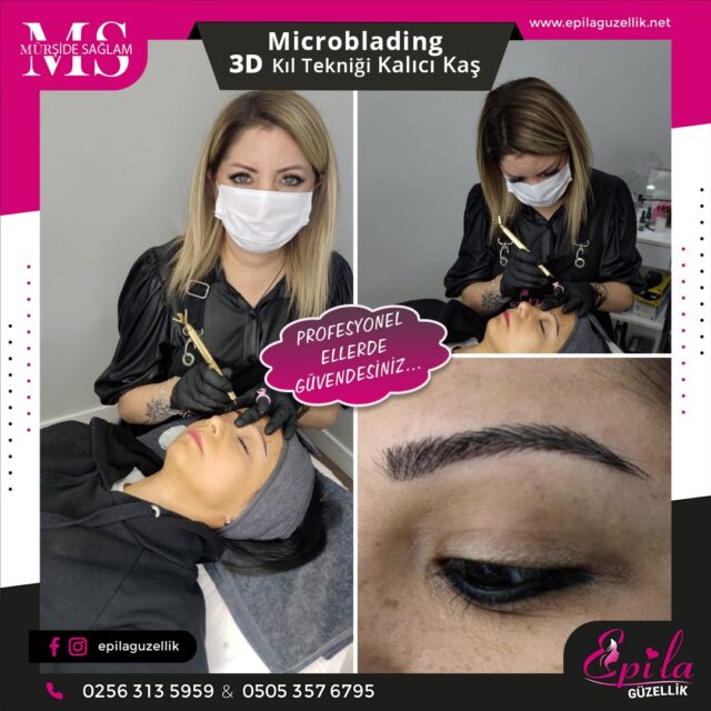 Nazilli - Microblading 3D Kıl Tekniği Kalıcı Kaş Kontürü