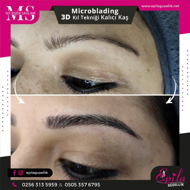 Nazilli - Microblading 3D Kıl Tekniği Kalıcı Kaş Kontürü