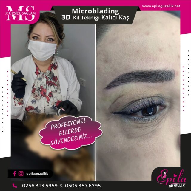 Nazilli - Microblading 3D Kıl Tekniği Kalıcı Kaş Kontürü