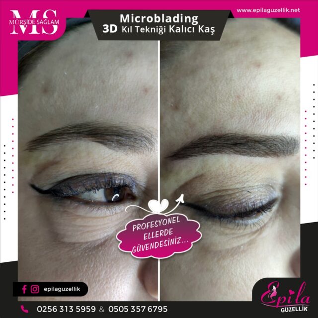 Nazilli - Microblading 3D Kıl Tekniği Kalıcı Kaş Kontürü