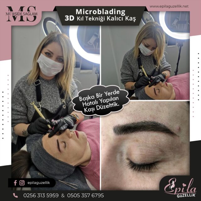 Nazilli - Microblading 3D Kıl Tekniği Kalıcı Kaş Kontürü