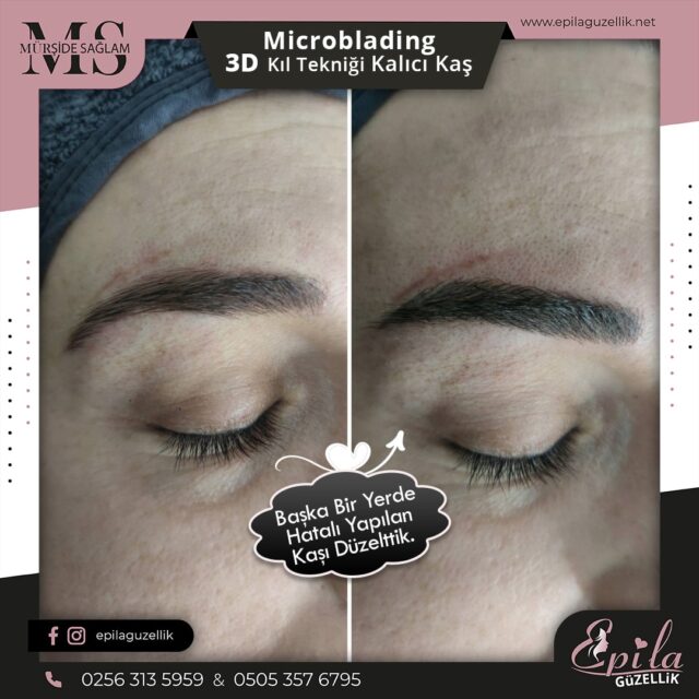 Nazilli - Microblading 3D Kıl Tekniği Kalıcı Kaş Kontürü