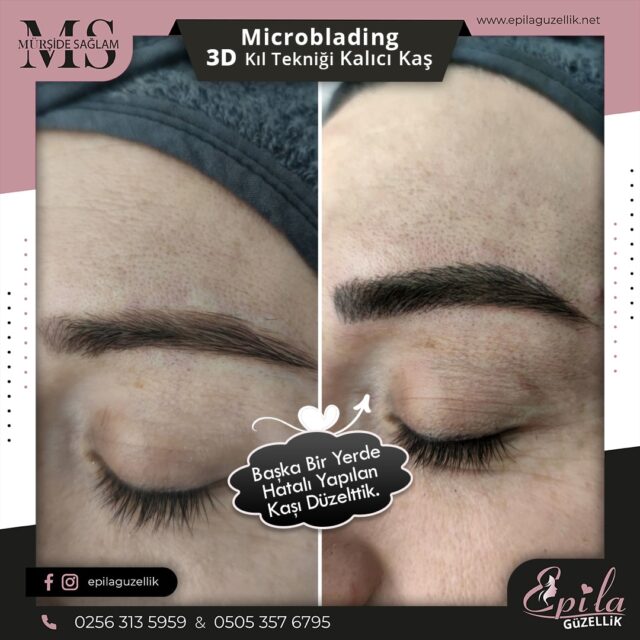 Nazilli - Microblading 3D Kıl Tekniği Kalıcı Kaş Kontürü