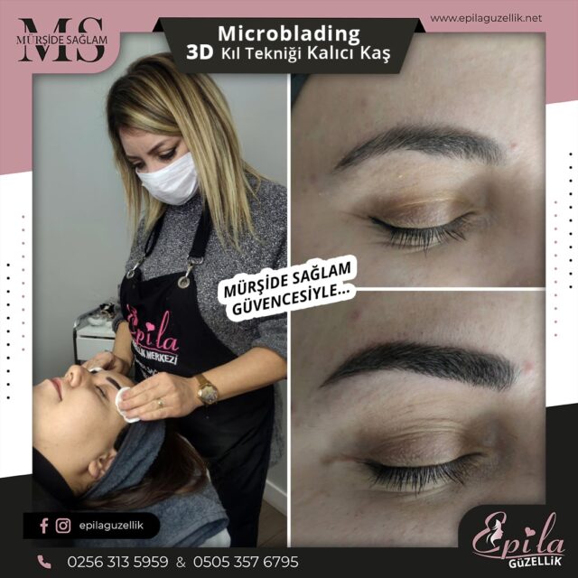 Nazilli - Microblading 3D Kıl Tekniği Kalıcı Kaş Kontürü