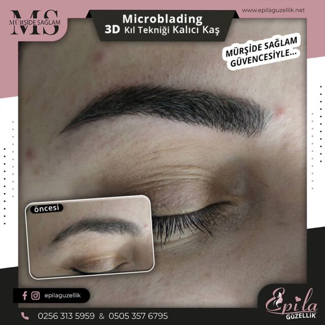 Nazilli - Microblading 3D Kıl Tekniği Kalıcı Kaş Kontürü