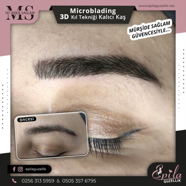 Nazilli - Microblading 3D Kıl Tekniği Kalıcı Kaş Kontürü