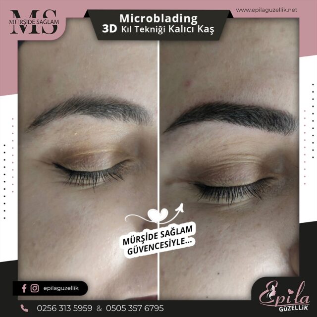 Nazilli - Microblading 3D Kıl Tekniği Kalıcı Kaş Kontürü