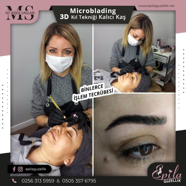 Nazilli - Microblading 3D Kıl Tekniği Kalıcı Kaş Kontürü