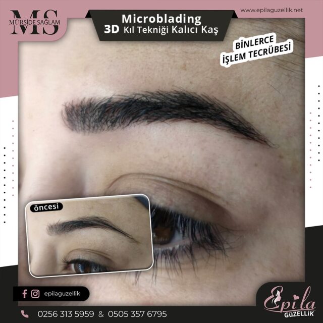 Nazilli - Microblading 3D Kıl Tekniği Kalıcı Kaş Kontürü