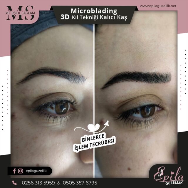 Nazilli - Microblading 3D Kıl Tekniği Kalıcı Kaş Kontürü