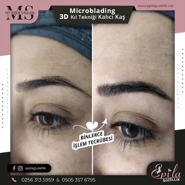 Nazilli - Microblading 3D Kıl Tekniği Kalıcı Kaş Kontürü