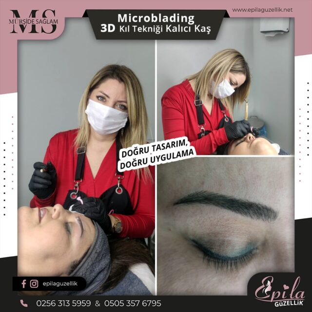 Nazilli - Microblading 3D Kıl Tekniği Kalıcı Kaş Kontürü