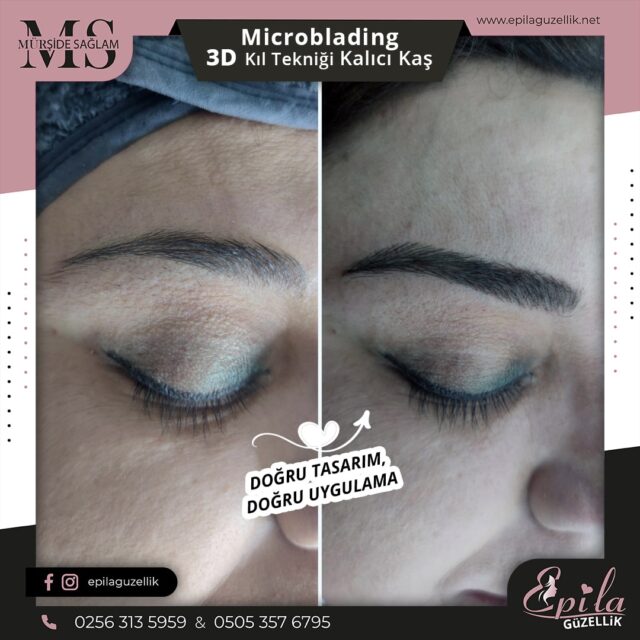 Nazilli - Microblading 3D Kıl Tekniği Kalıcı Kaş Kontürü