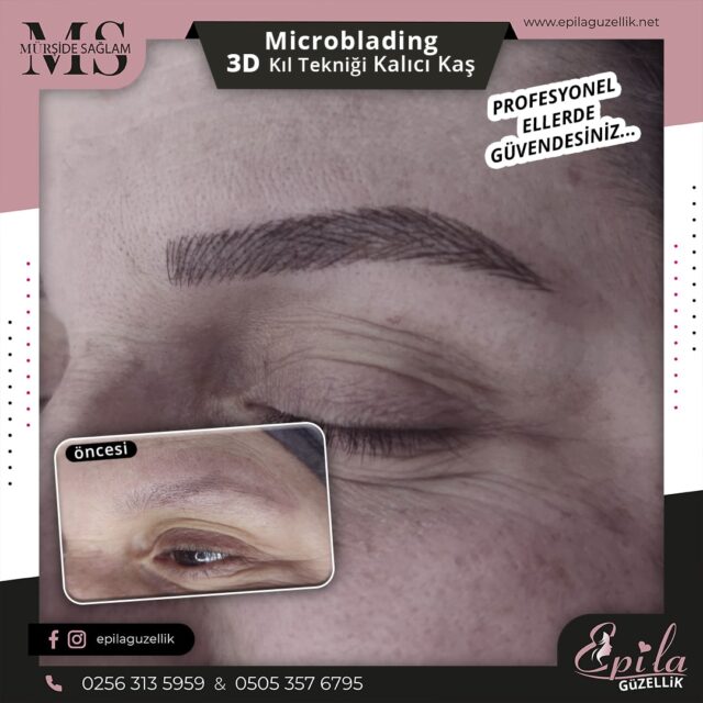 Nazilli - Microblading 3D Kıl Tekniği Kalıcı Kaş Kontürü