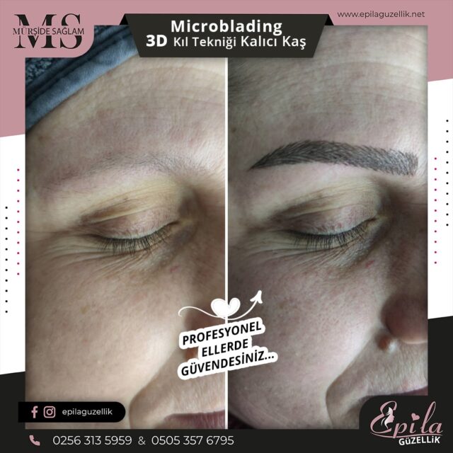 Nazilli - Microblading 3D Kıl Tekniği Kalıcı Kaş Kontürü