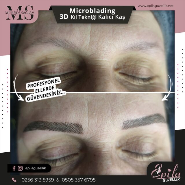 Nazilli - Microblading 3D Kıl Tekniği Kalıcı Kaş Kontürü