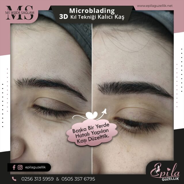 Nazilli - Microblading 3D Kıl Tekniği Kalıcı Kaş Kontürü