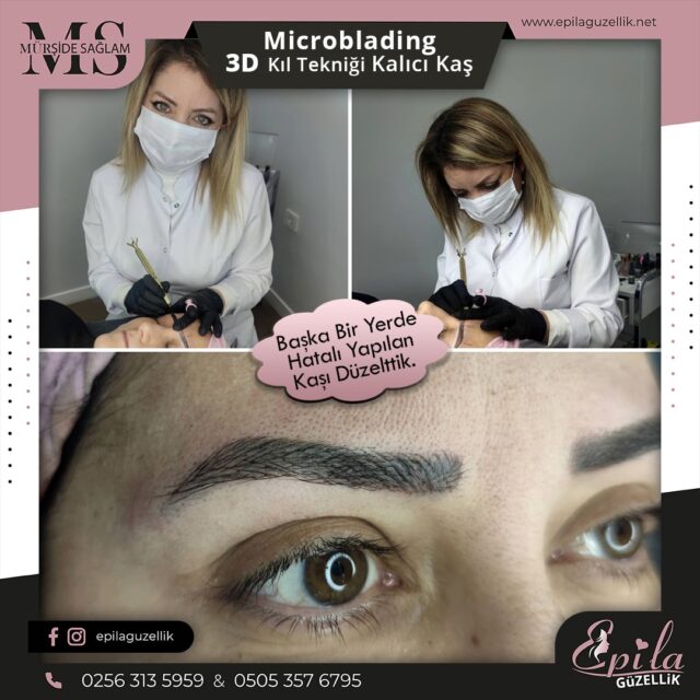 Nazilli - Microblading 3D Kıl Tekniği Kalıcı Kaş Kontürü