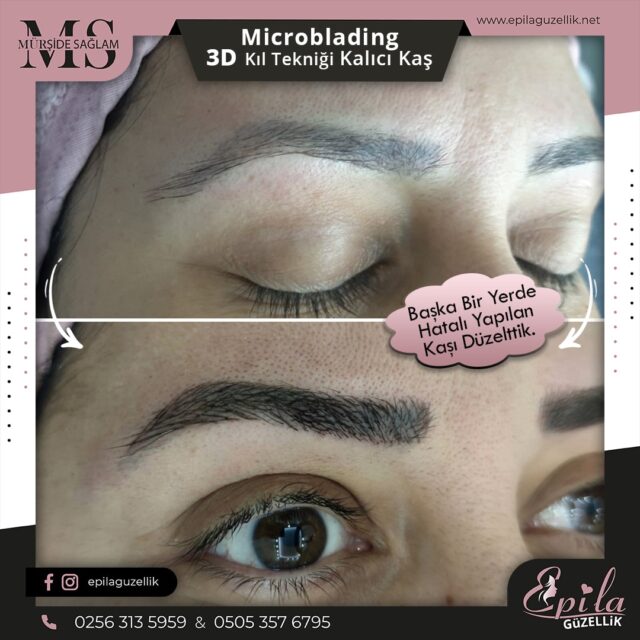 Nazilli - Microblading 3D Kıl Tekniği Kalıcı Kaş Kontürü