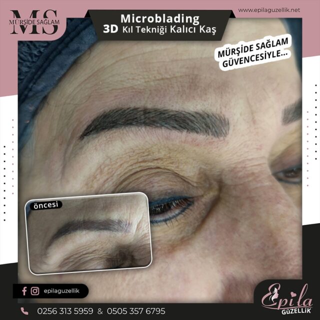 Nazilli - Microblading 3D Kıl Tekniği Kalıcı Kaş Kontürü