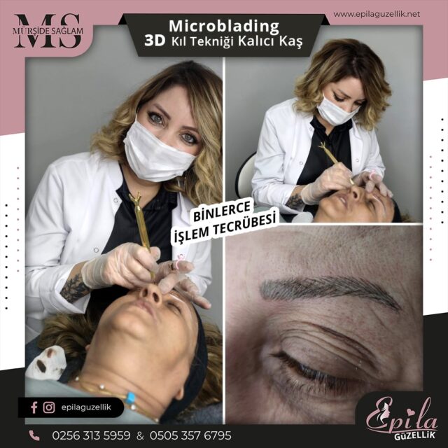 Nazilli - Microblading 3D Kıl Tekniği Kalıcı Kaş Kontürü