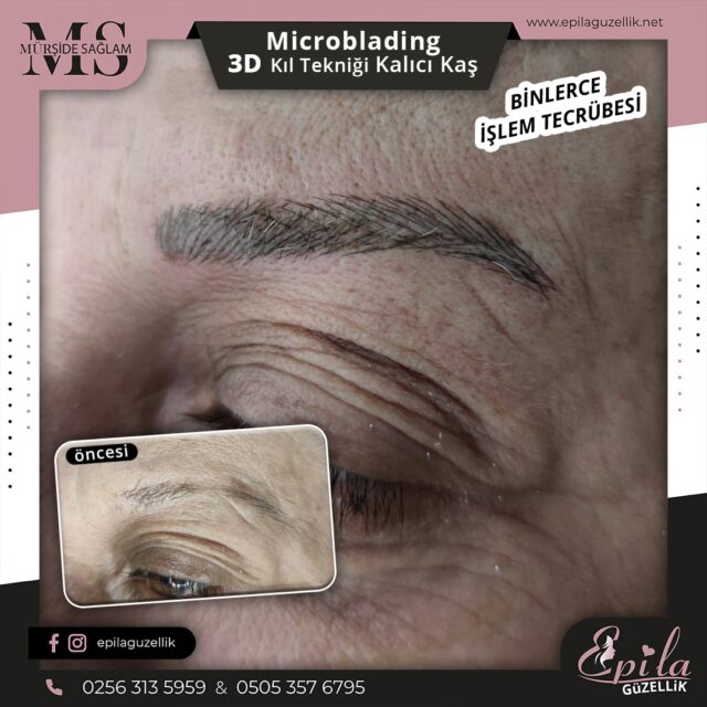 Nazilli - Microblading 3D Kıl Tekniği Kalıcı Kaş Kontürü