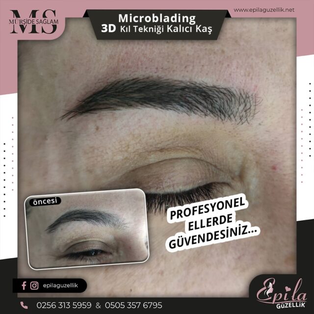 Nazilli - Microblading 3D Kıl Tekniği Kalıcı Kaş Kontürü