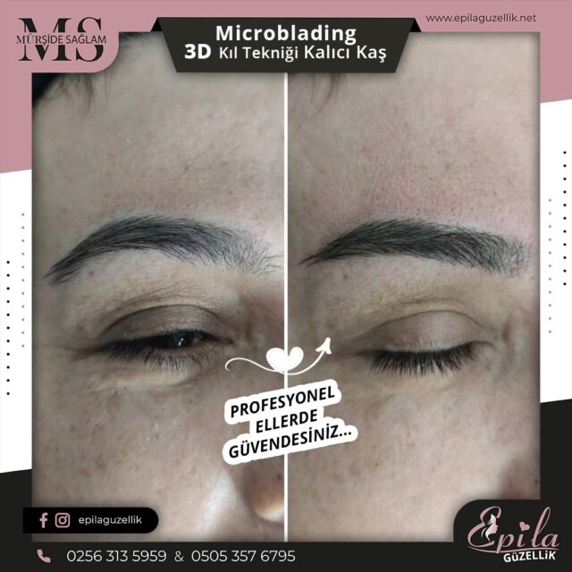 Nazilli - Microblading 3D Kıl Tekniği Kalıcı Kaş Kontürü