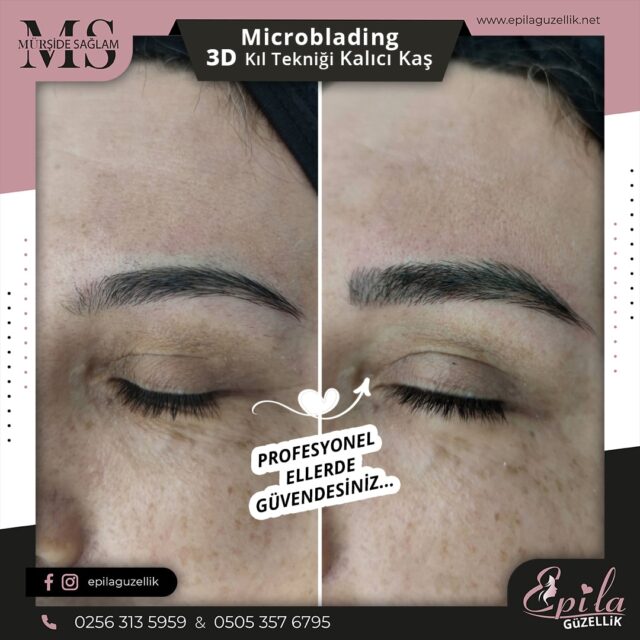 Nazilli - Microblading 3D Kıl Tekniği Kalıcı Kaş Kontürü