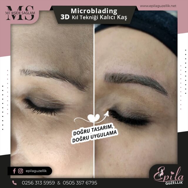 Nazilli - Microblading 3D Kıl Tekniği Kalıcı Kaş Kontürü