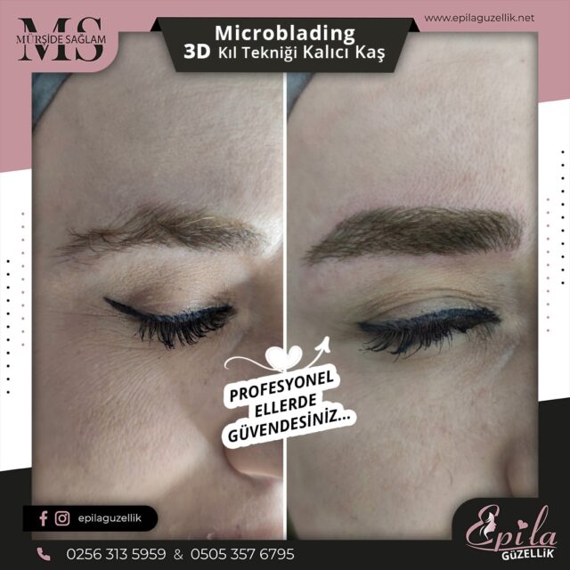 Nazilli - Microblading 3D Kıl Tekniği Kalıcı Kaş Kontürü