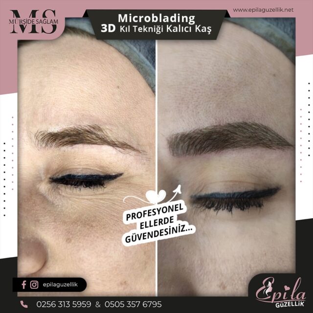 Nazilli - Microblading 3D Kıl Tekniği Kalıcı Kaş Kontürü