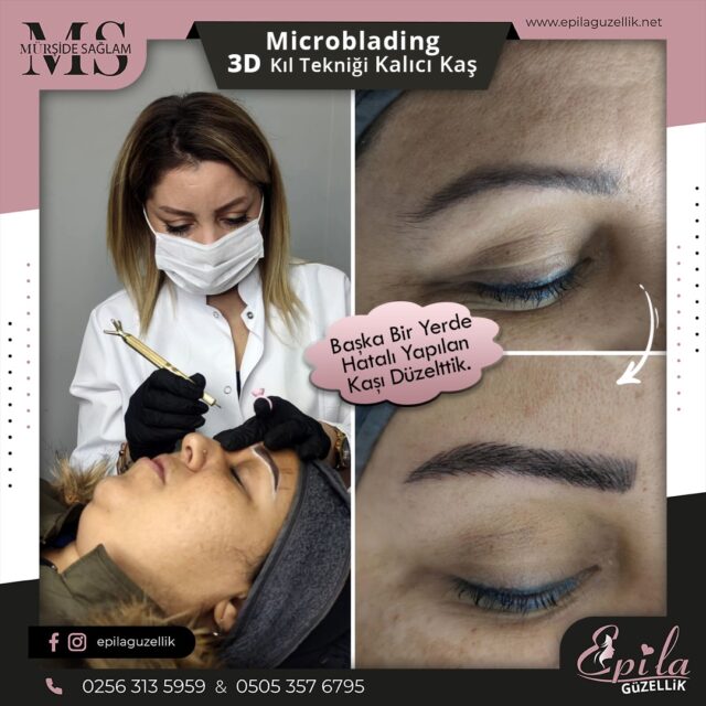 Nazilli - Microblading 3D Kıl Tekniği Kalıcı Kaş Kontürü