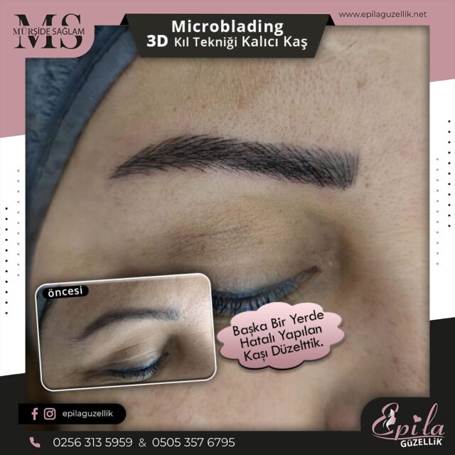 Nazilli - Microblading 3D Kıl Tekniği Kalıcı Kaş Kontürü