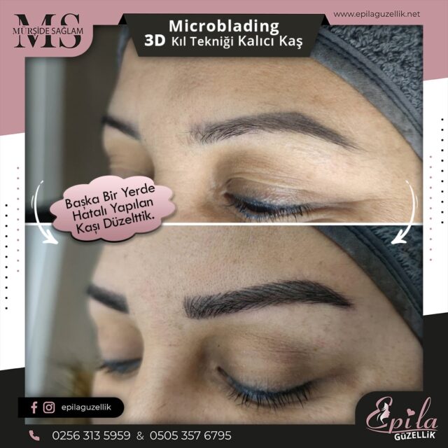 Nazilli - Microblading 3D Kıl Tekniği Kalıcı Kaş Kontürü