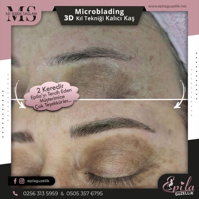 Nazilli - Microblading 3D Kıl Tekniği Kalıcı Kaş Kontürü