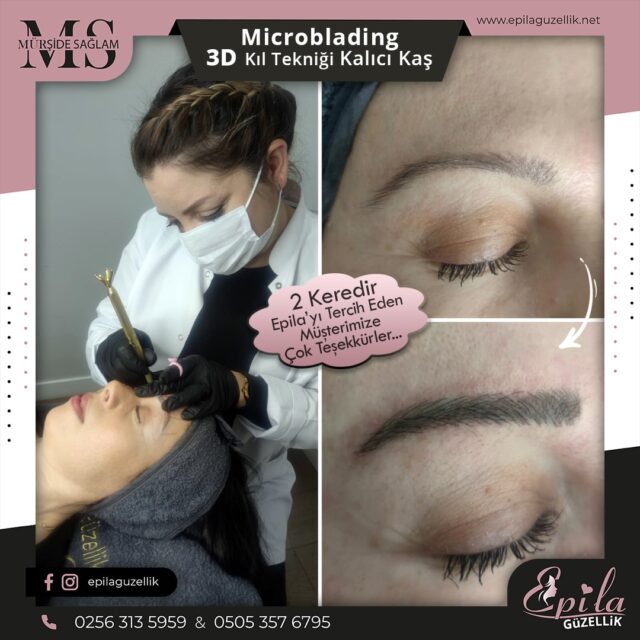 Nazilli - Microblading 3D Kıl Tekniği Kalıcı Kaş Kontürü