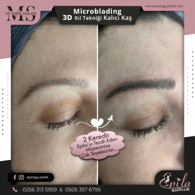 Nazilli - Microblading 3D Kıl Tekniği Kalıcı Kaş Kontürü