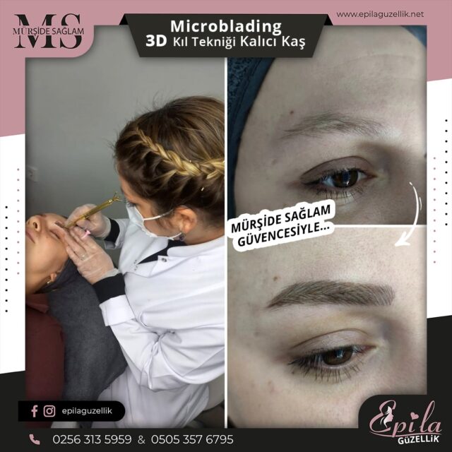 Nazilli - Microblading 3D Kıl Tekniği Kalıcı Kaş Kontürü