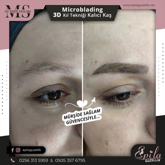 Nazilli - Microblading 3D Kıl Tekniği Kalıcı Kaş Kontürü