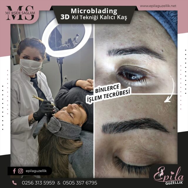 Nazilli - Microblading 3D Kıl Tekniği Kalıcı Kaş Kontürü